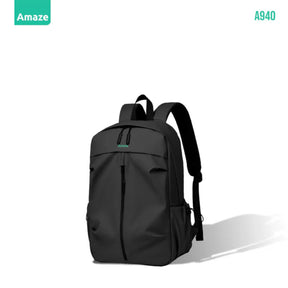 Amaze A940 Workie Synthetic Fiber Laptop Backpack – Black | Best Price in Pakistan | Dynsol.pk