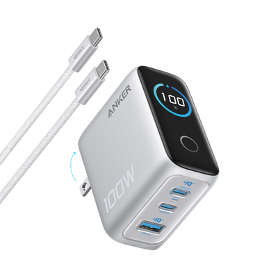 Anker A121B 100W Charger with Display