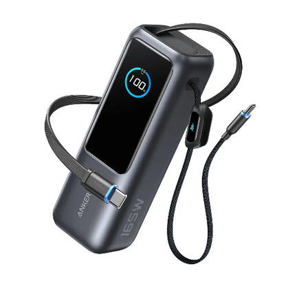 Anker A1695 25000mAh 165W Power Bank with Built-in USB-C Cables