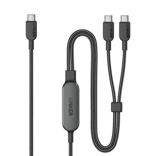 Anker A8895 140W 2‑in‑1 USB‑C to USB‑C Cable – Price in Pakistan | dynsol.pk - dynsol