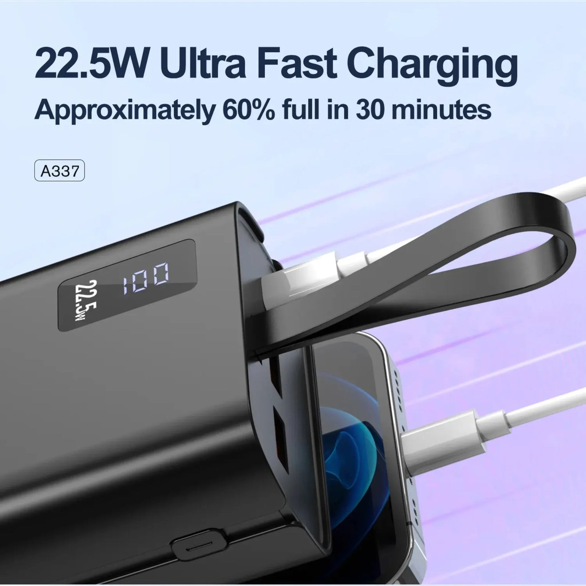 ASPOR A337 Power Bank 30000mAh 22.5W Fast Charging – Best Price in Pakistan | Dynsol.pk - dynsol