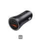 BASEUS Golden Contactor Max Dual Fast Charger Car Charger U+C 60W gery 
