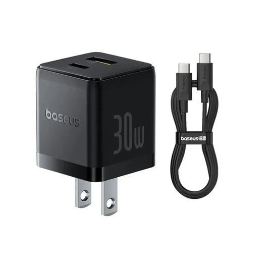 BASEUS Palm Fast Charger 1C 30W US (With USB-C to USB-C Cable) Best Price in Pakistan | dynsol.pk - dynsol