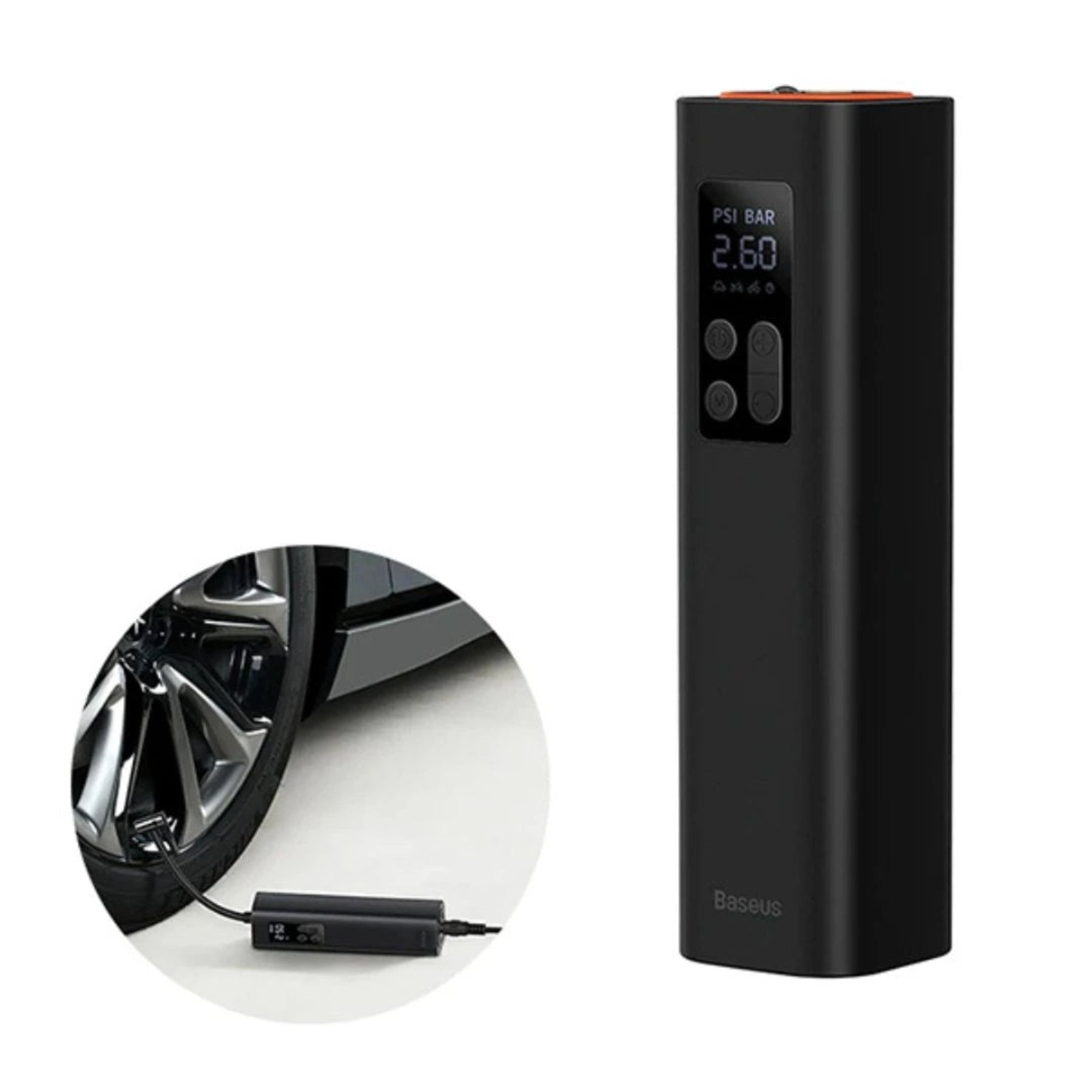 BASEUS Super Mini Inflator Pump – Black | Price in Pakistan