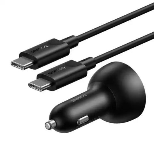 BASEUS Multi-Port Fast Charge Car Charger C+C+U – 152.5W Set Cluster Black Price in Pakistan