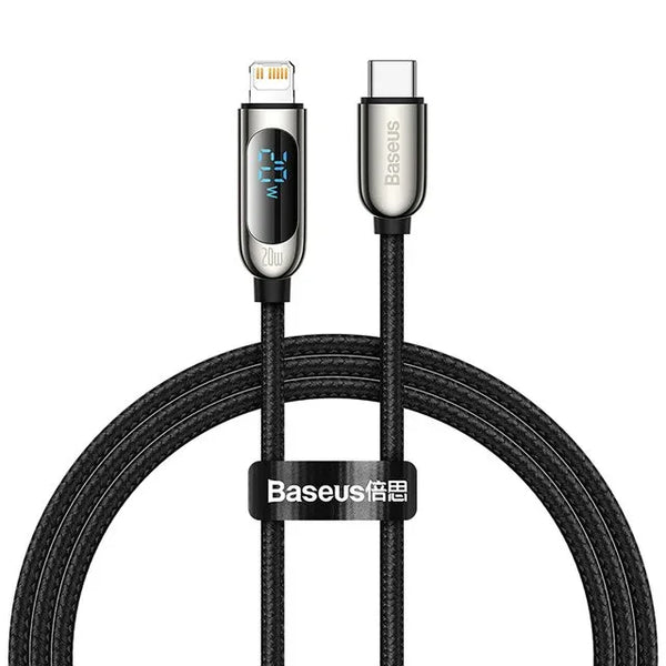 Baseus Display Fast Charging Data Cable Type-C to Lightning 20W 2M - dynsol