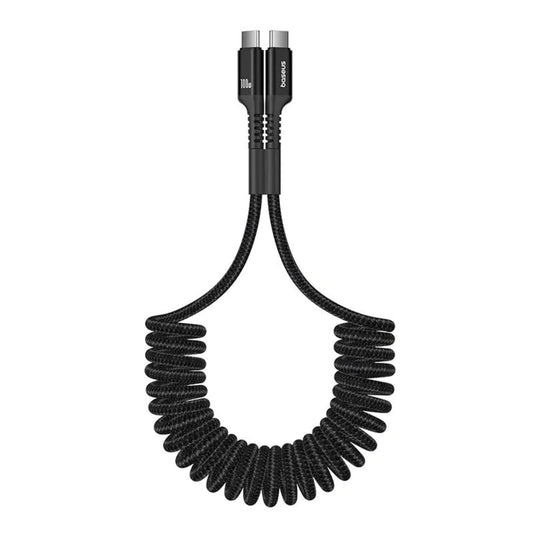 BASEUS Fish-Eye Fast Charging Data Cable USB-C to USB-C – 100W, 1M Cluster Black - dynsol