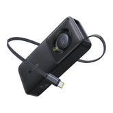 BASEUS FREE2PULL Power Bank with Retractable Cable 10000mAh – 30W Cosmic Black