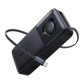 Baseus Free2Pull 20000mAh 65W Power Bank with Retractable USB-C Cable