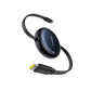 BASEUS NOMOS Retractable Charging Cable USB-C to USB-C – 100W, 1.5M Cosmic Black - dynsol