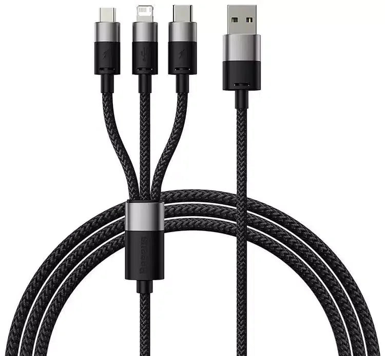 Baseus Superior Series USB to M+L+C 3.5A 1.5M Cable – Best Price in Pakistan | Dynsol.pkl - dynsol