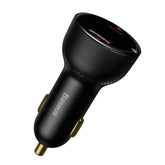 BASEUS SuperMe Digital Display PPS Dual Quick Car Charger – Black Price in Pakistan