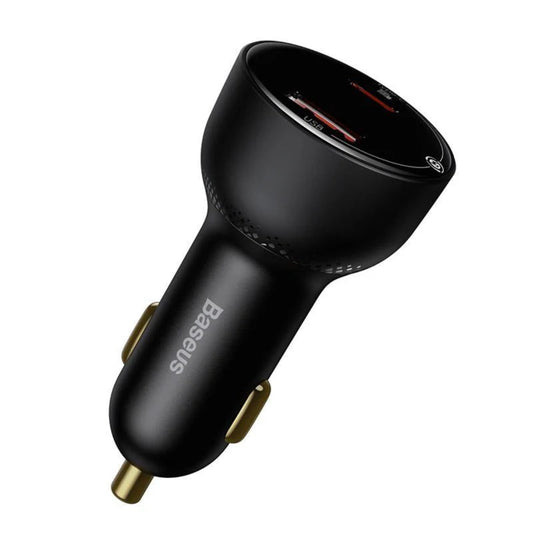 BASEUS SuperMe Digital Display PPS Dual Quick Car Charger – Black Price in Pakistan