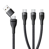 BASEUS Flash Series 3 Two-for-Three Fast Charging Cable U+C to C+C+L – 100W, 1.5M