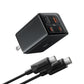 Baseus GaN6 Pro Fast Charger 2C+2U 65W (Flat Plug, 100W C‑to‑C Cable Included, 1m) | Best Price in Pakistan | dynsol.pk - dynsol