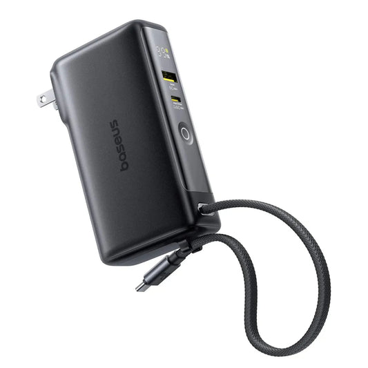 Baseus Nomos NT11 Omni Charge Digital Display Power Bank 10000mAh – 67W Cosmic Black – Best Price in Pakistan | dynsol.pk - dynsol