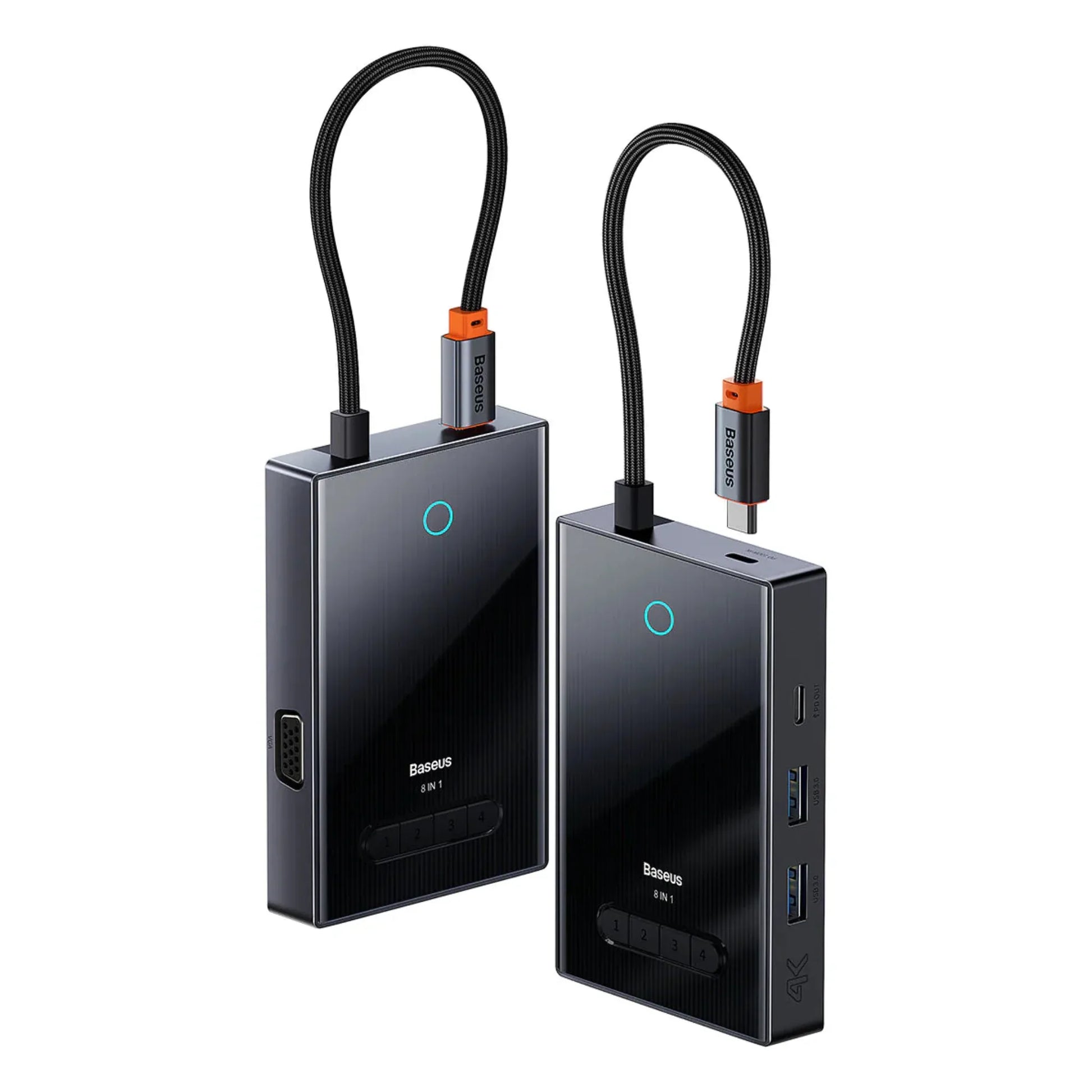 Baseus PioneerJoy 8-Port Four-Screen Type-C Hub Adapter Price in Pakistan - dynsol