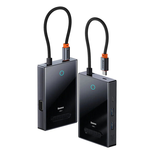 Baseus PioneerJoy 8-Port Four-Screen Type-C Hub Adapter Price in Pakistan - dynsol