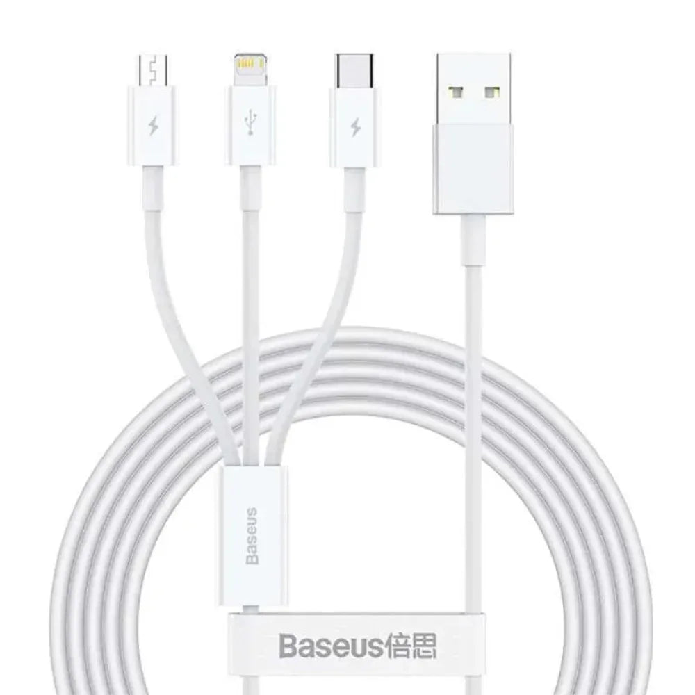 Baseus Superior Series USB to M+L+C 3.5A 1.5M Cable – Best Price in Pakistan | Dynsol.pkl - dynsol