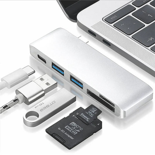 Basix T5 5-in-1 USB-C Hub Adapter | Expand Your Laptop Connectivity | Best Price in Pakistan | Dynsol.pk