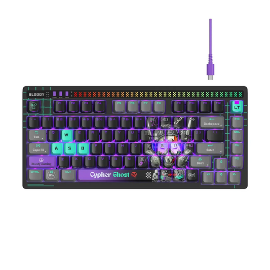 Bloody AT75 Alpha Cypher Ghost Mechanical Keyboard Price in Pakistan - dynsol