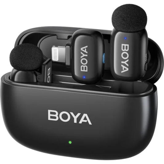 Boya Mini 2 03, Boya Mini 2 Lightning, Boya wireless microphone, dual wireless microphone, wireless lavalier mic, Boya mic price in Pakistan, wireless mic for iPhone, Lightning wireless microphone, vlogging microphone for iPhone, YouTube microphone iPhone, Boya Mini 2 03 price in Pakistan, Boya Mini 2 Lightning dual mic for iPhone, best wireless microphone for iPhone video recording Pakistan, dual mic for interviews and podcasting iPhone, wireless microphone with charging case powerbank, affordable wireless