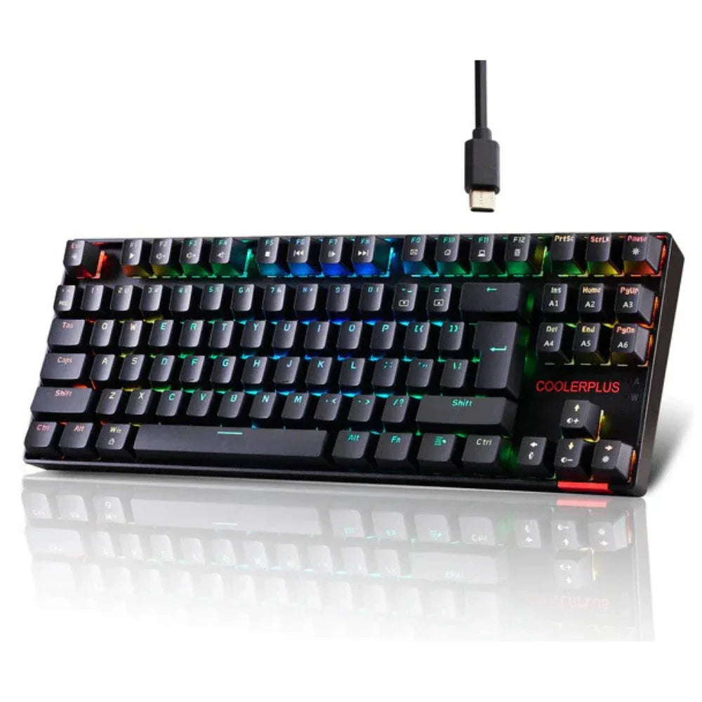 COOLERPLUS CPK-M450 RGB Mechanical Gaming Keyboard With 87 Keys - dynsol