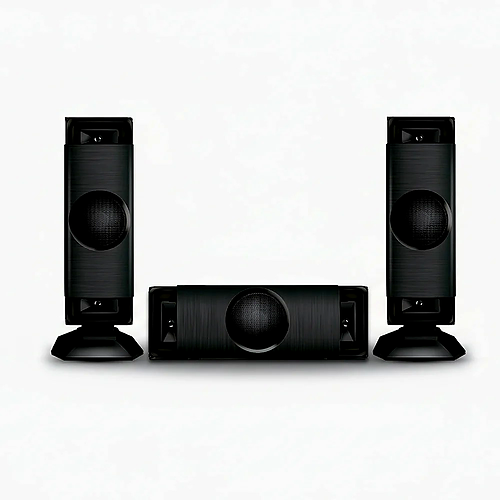 Faster E50 Theater Jet Speakers – 70W Rated Output, 6.5-Inch Bass Driver, AC-Powered Audio