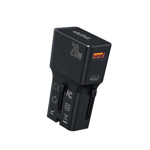 Faster FUC-670 Dock Travel Multiple Plug – 20W PD Charging, USB-A + USB-C