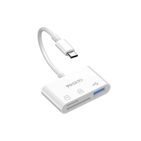 YESIDO GS16 USB C 3 IN 1 OTG CAR READER - dynsol