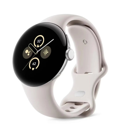 Google Pixel Watch 1 in Beige Color with Soft Active Band