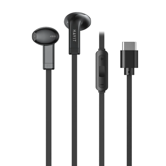 Havit E336C Sport Stereo Metal Bass Wired Earphones Type C | Best Price in Pakistan | dynsol.pk - dynsol