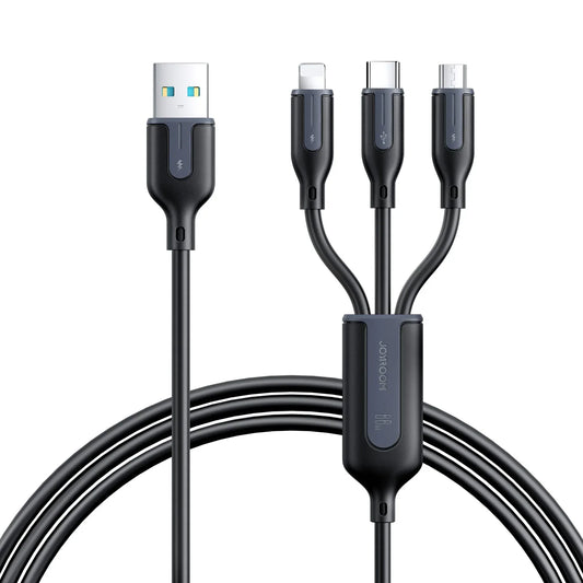 JOYROOM 3-in-1 Fast Charging Data Cable (Lightning + Type-C + Micro USB) – Best Price in Pakistan | dynsol.pk - dynsol