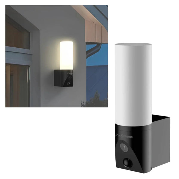 Link2Home Wired 1080p 3MP Smart Porchlight with Camera & Auto Tracking - dynsol