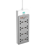 LDNIO SC4 13-in-1 GaN 65W Power Strip Desktop Charging Station, 2500W AC, USB-C PD Fast Charging | dynsol.pk