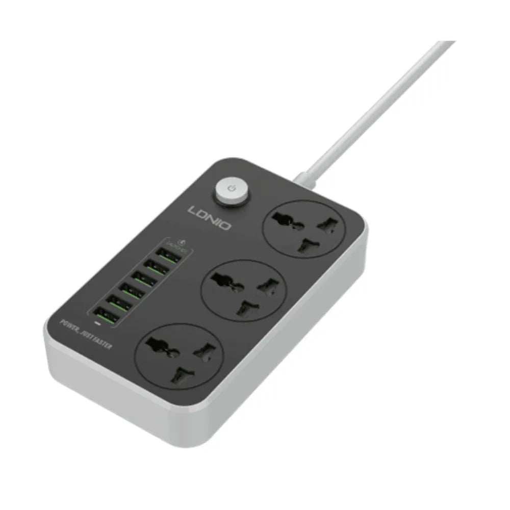 LDNIO 3 AC Outlets Universal Power Strip SC3604 | Best Price in Pakistan | dynsol.pk - dynsol
