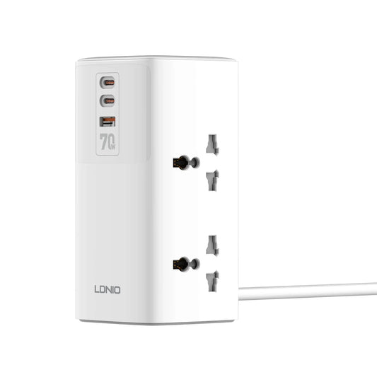 LDNIO SC4383 EU 70W Super Fast 2C + USB-A Tower Extension Price in Pakistan | Dynsol.pk - dynsol
