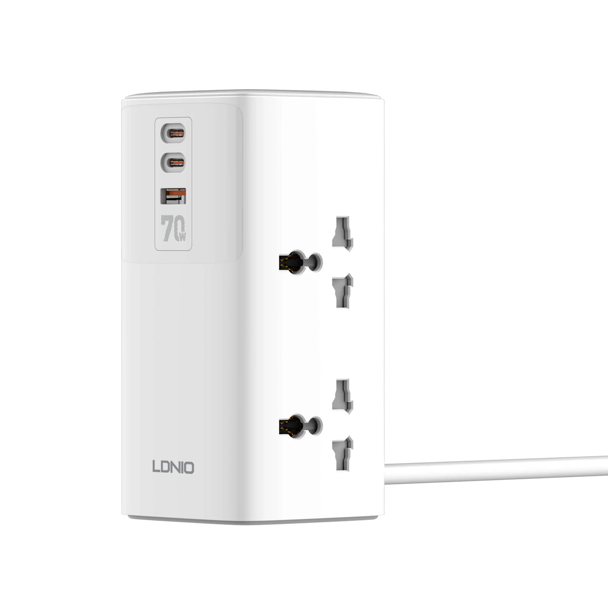 Ldnio SC4383 EU 70W Supper Fast 2C+USB-A Tower Extension