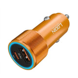 Login L-603 Movon 52.5W Car Charger with USB & PD Ports and Metallic Finish