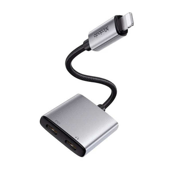 MCDODO Lightning to Dual Lightning Audio Adapter 2-in-1 Charging for iPhone Price in Pakistan | Dynsol.pk
