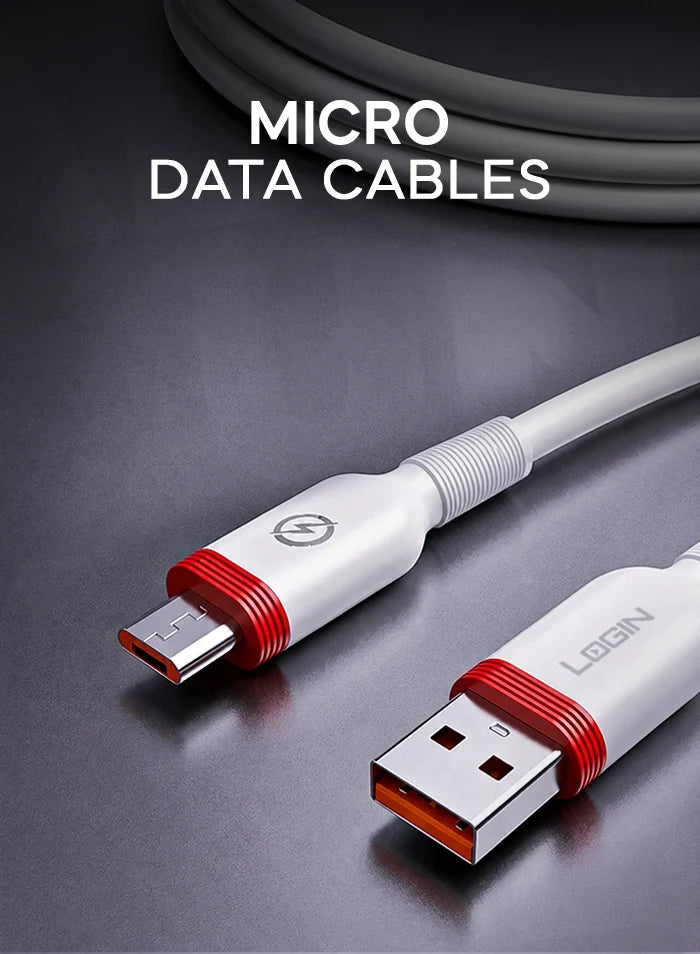 Login L-901 Oriv Micro Cable with Reinforced Connectors & Fast Charging Support