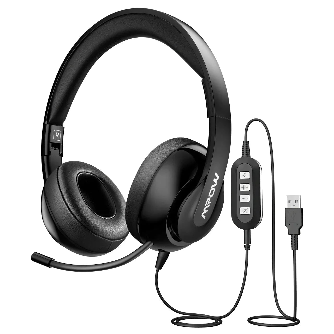 MPOW BH224A Foldable USB Computer Headphones over Ear - dynsol