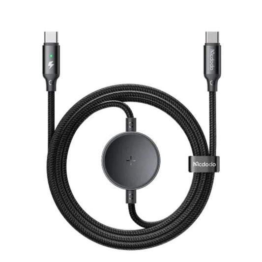 Mcdodo CA‑2580 Cable 2‑in‑1 Type‑C to Type‑C + Magnetic Apple Watch Wireless Charger – Price in Pakistan | dynsol.pk - dynsol
