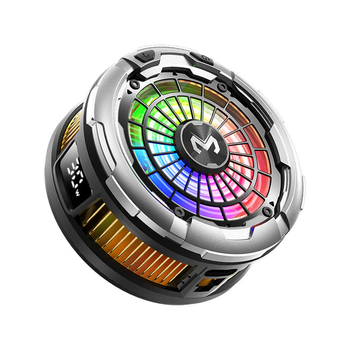 Memo CX26 30W magnetic RGB phone cooler with digital temperature display, back clip support and semiconductor gaming radiator/