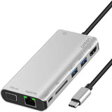 Onten OTN-9591B 8 in 1 Multifunction Type C Hub – Best Price in Pakistan | Dynsol.pk - dynsol