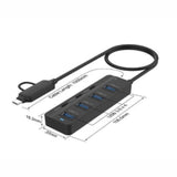 Onten OTN CA5306 7 in 2 USB-C/USB 3.0 7-Port HUB – Best Price in Pakistan | Dynsol.pk - dynsol