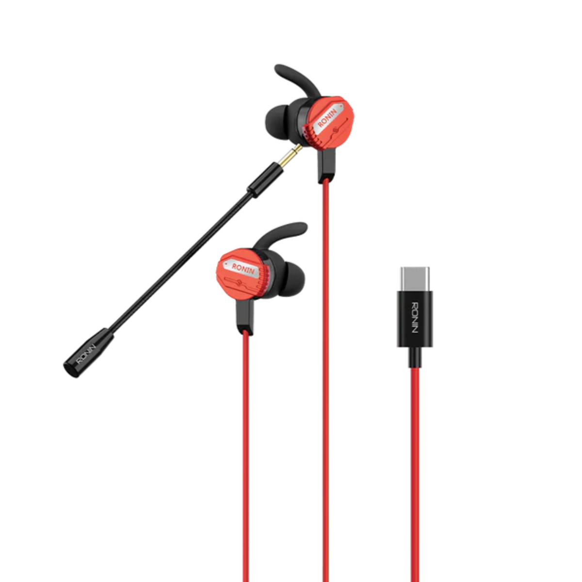 Ronin R-007 Type C Gaming Earphones with Double Microphones