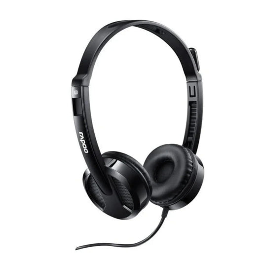 RAPOO H100 Wired Stereo Headset Black Price in Pakistan | dynsol.pk - dynsol