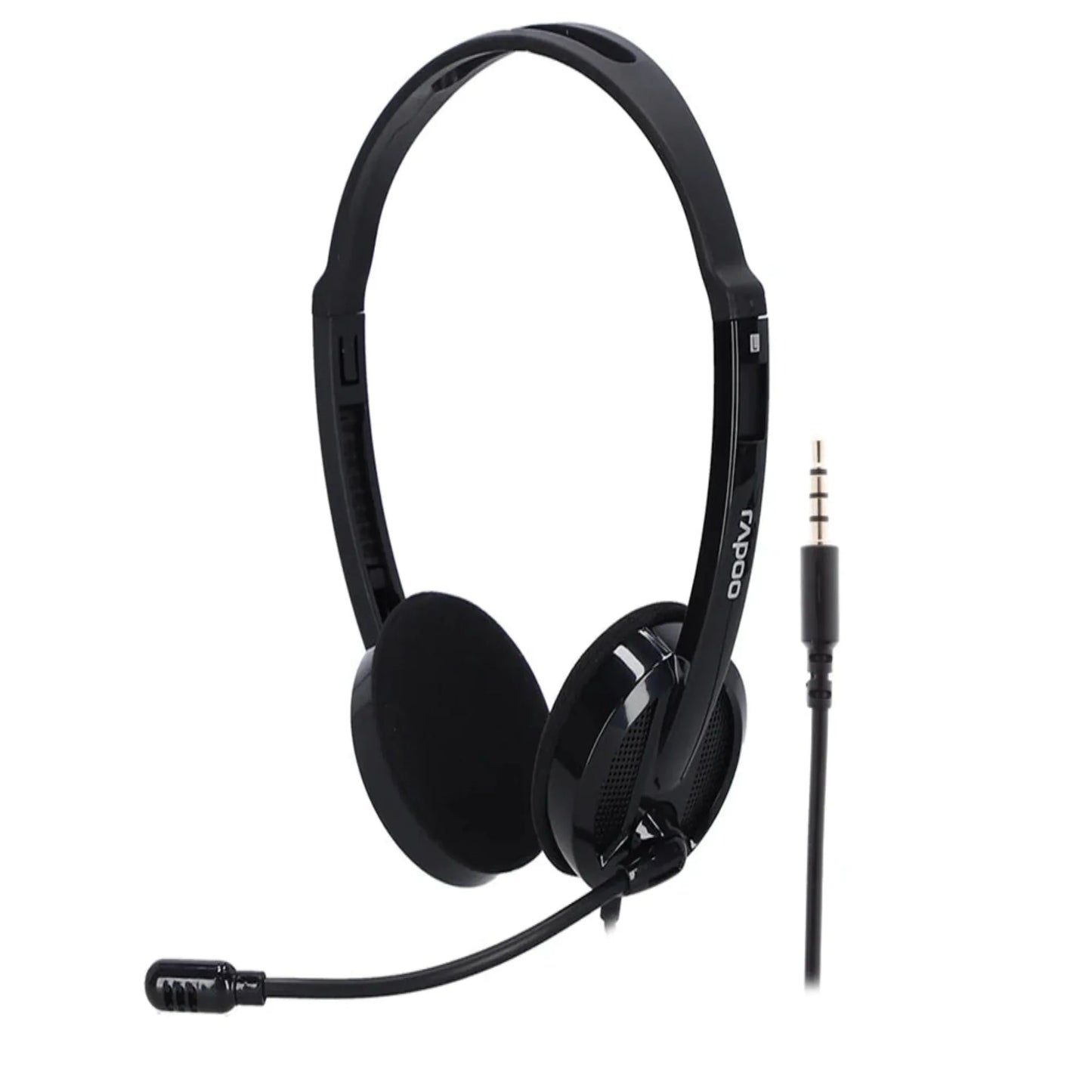 RAPOO H101 Wired Stereo Headset Black Price in Pakistan | dynsol.pk - dynsol