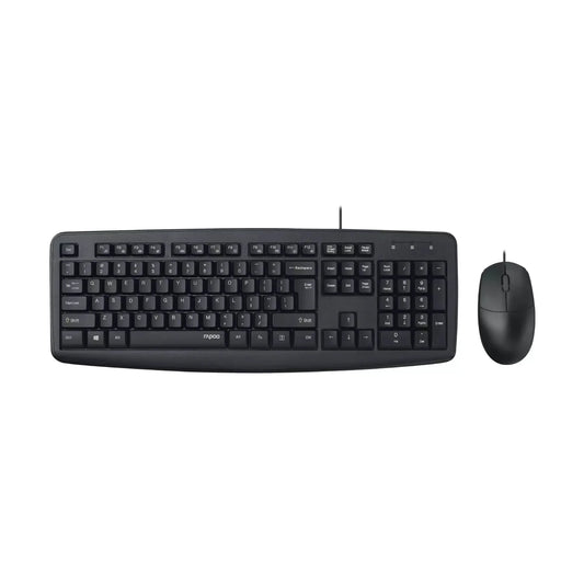 RAPOO NX1600 Wired Mouse &amp; Keyboard Combo US Black Price in Pakistan | dynsol.pk - dynsol